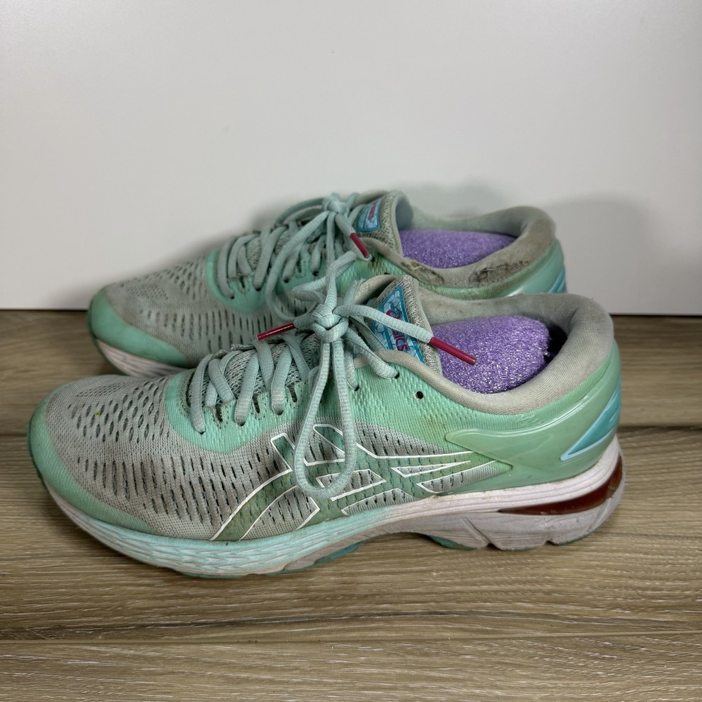 ASICS Women's GEL-KAYANO 25 Icy Morning Sea Glass Shoes 1012A026 Size 10